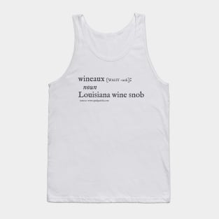 Louisiana Wine Snob (dark print) Tank Top